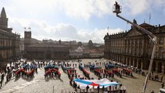 Acto do BNG na praza do Obradoiro co gallo do 40� aniversario da Constituci�n