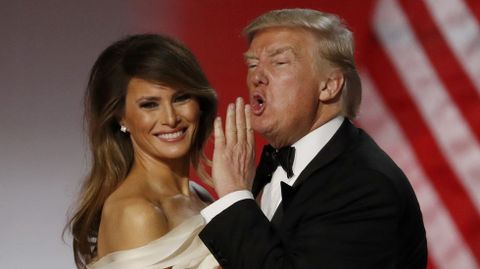El matrimonio Trump baila al comp�s de �My Way�