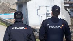 Agentes de la Polic�a Nacional, en Lugo