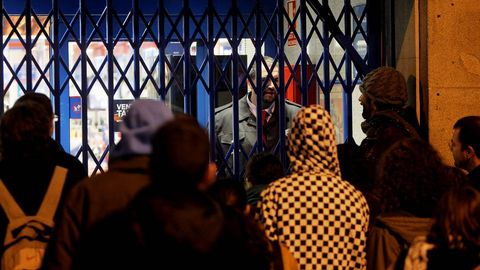 Primeras horas de la huelga