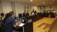 Foto de archivo de una sesin plenaria de la corporacin municipal de Burela