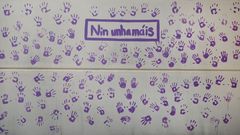 Cartel contra la violencia machista en el instituto de Valga (Pontevedra)