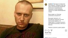 Navalni escribi� sus primeras impresiones en la c�rcel en su cuenta de Instagram con una fotograf�a con la cabeza rapada