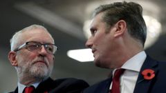 Corbyn y Starmer, en noviembre del 2019.