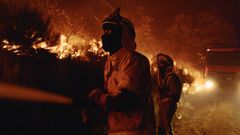 El incendio de Calvos de Rand�n alcanza 250 hect�reas