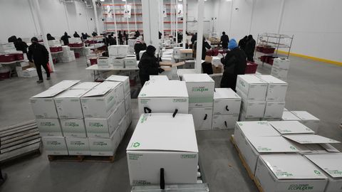 Uno de los centros de distribuci�n de Moderna en Estados Unidos