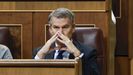 El presidente del Partido Popular, Alberto N��ez Feijoo, en el pleno en el que se debaten y votan los decretos del Gobierno en el Congreso
