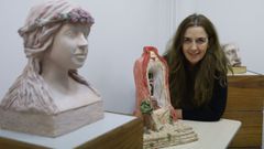 Inmaculada Malagn, una sevillana afincada en Ourense, ha inaugurado su primera exposicin individual en la Casa da Xuventude.