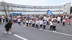 Una actividad reciente en la plaza Les Sables de A Laracha 