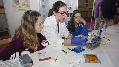 En la tarde del domingo hubo talleres interactivos en el pabellón
