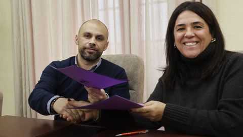 El convenio fue firmado por la alcaldesa, Marta Gir&aacute;ldez, y el coordinador de Amicos, Keltoi Came&aacute;n