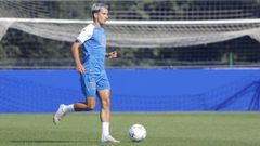 Luis Chacn, autor de un gol y de una asistencia en la victoria de la Cultural frente al lder de Segunda, el Racing de Santander