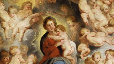 Virgen con niño atribuido a Peter Paul Rubens