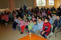 Alumnos del colegio Villar Param� de Souto de Vea durante una actividad el pasado curso escolar. 