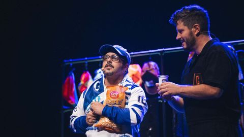 Perdomo e Tourin no seu primeiro espectculo xuntos,  Corentena 