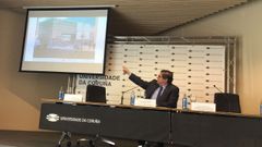 Julio Abalde tambi�n present� el nuevo edificio de investigaci�n del campus de Ferrol