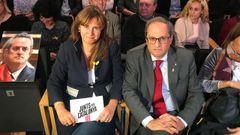 Borrs, junto a Torra, en un acto electoral el pasado ao