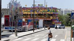 Una de las atracciones ya instaladas en Rego da Balsa, Carballo