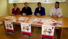De izquierda a derecha Luis Gonz�lez, Manuel L�pez, Hurtado y Ram�n Garc�a en la presentaci�n.