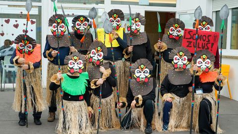 El grupo de los zul�es se llev� el premio a la mejor puesta en escena.