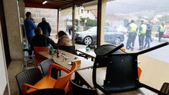 El accidente se produjo en la terraza del bar O Chancho en Santa Cristina de Cobres, en el municipio pontevedr�s de Vilaboa