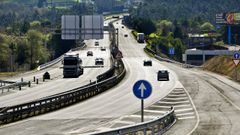 Puente internacional a Portugal por la autova A-55.
