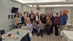 Reencuentro de la promoci�n nacida en el 1974 del Virxe do Carme de Burela