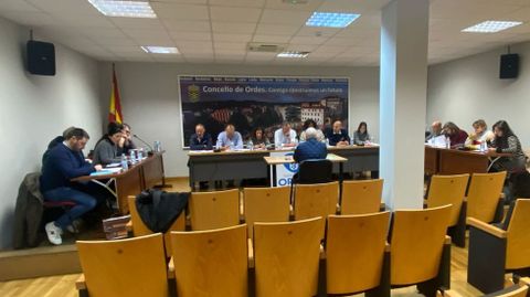 La corporacin de Ordes, en un pleno anterior este ao