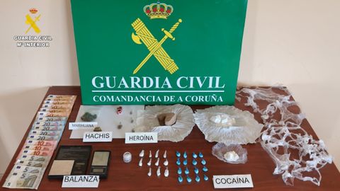 El material incautado por la Guardia Civil en la operacin Mansao