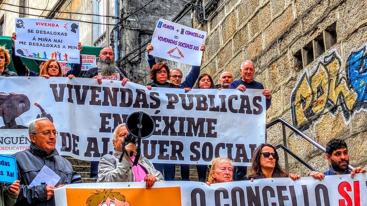 Aplazan un desalojo de dos familias en Vigo por la lluvia y la falta de alternativa habitacional
