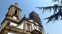 En primer término, la torre norte de la concatedral de San Julián, la que se abrirá al público