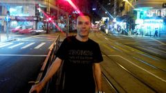 Alberto Mu�iz, anoche en Hong Kong.