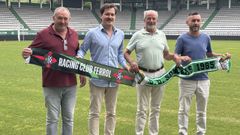 Presentaci�n del acuerdo entre el Racing y el UD Somozas