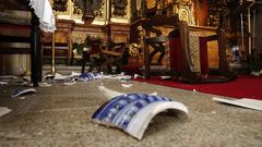 El �diablo� en una iglesia de Pontevedra