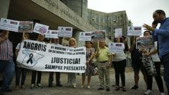 Concentraci�n de la plataforma de v�ctimas del accidente de Angrois