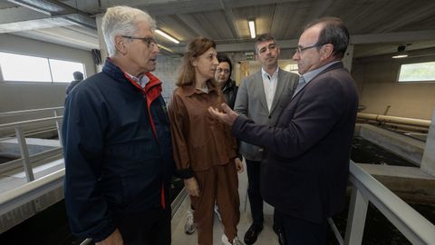 Visita ayer a la EDAR del puerto de Malpica