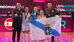 Llegan a Madrid las campeonas de Europa de f�tbol sala femenino