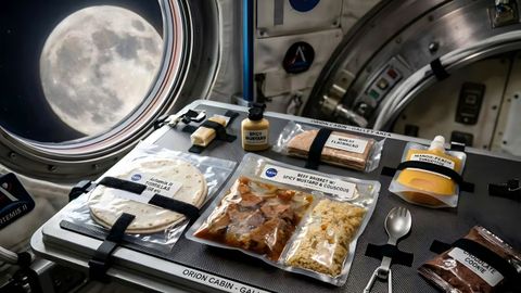 El men&uacute; que consumen los astronautas del Artemis 2.