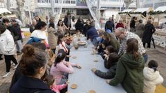 Buen ambiente y mucha participacin en los obradoiros matutinos de la feira