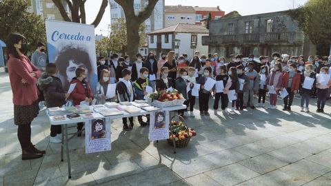 Lectura de poemas en Cerceda, con alumnado do CPI O Cruce