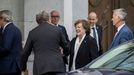 La Presidenta del Tribunal de Cuentas de Espa�a, Enriqueta Chicano J�vega (c), a su llegada al acto solemne de apertura del a�o judicial.