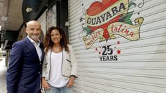 Antonio Vargas y M�nica Pati�o, en una foto de archivo con motivo del 25 aniversario de local
