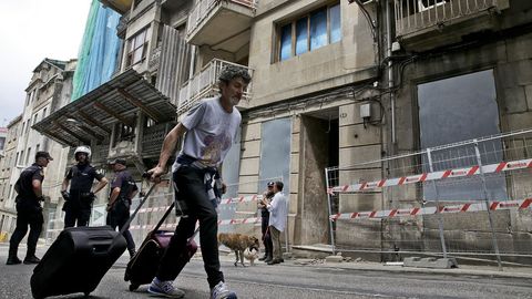 Exterior de un edificio okupado