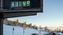 En �vila las temperaturas cayeron por debajo de los -10 grados