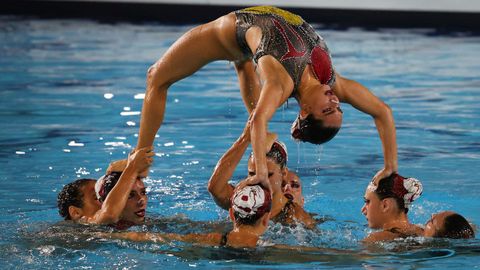 Actuaci�n de la selecci�n de Grecia que termin� tercera