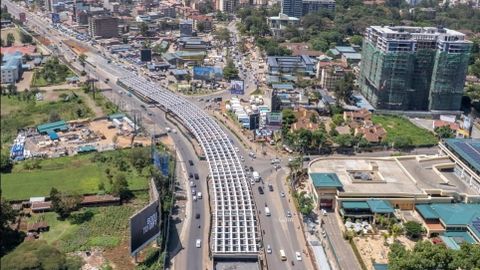 Imagen de la estructura de acero fabricada por Metaldeza que conforma el viaducto