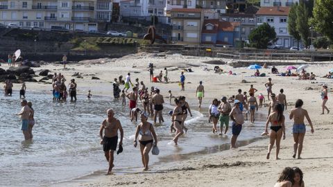 Día de calor en Dumbría, O Ézaro