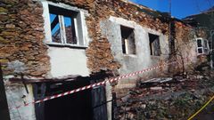 El incendio destruy� todo el interior de la vivienda, de la que solo quedaron en pie los muros exteriores