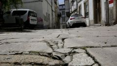 Calle Sinagoga donde Maite Mene, mujer que se cay� en la Ciudad Vieja y rompi� las dos mu�ecas