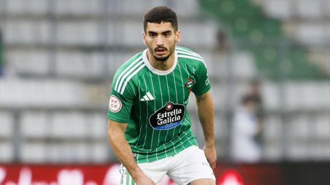 Pascu durante el partido frente al Bilbao Athletic. 